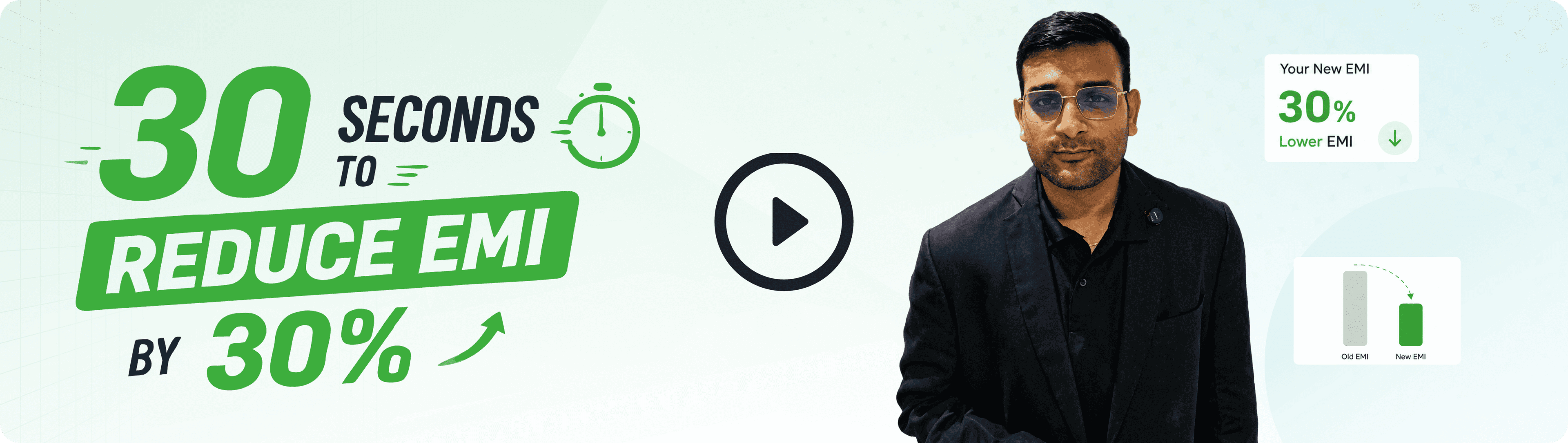 30 seconds to reduce EMI by 30% — watch how KreditFin works
