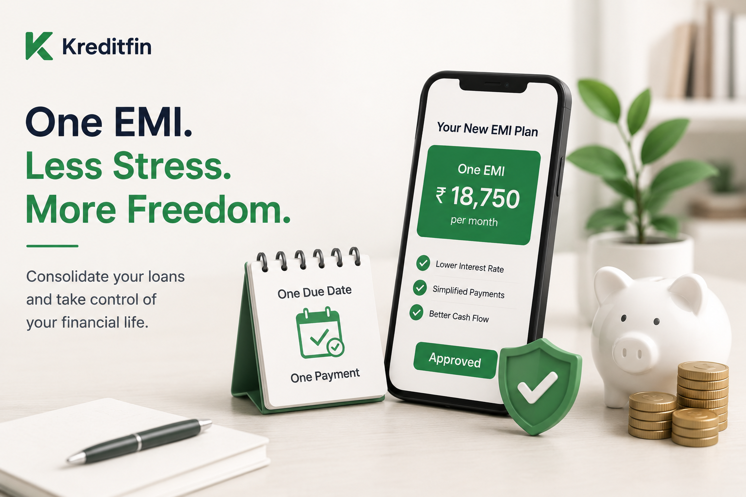 One EMI. Less Stress. More Freedom.
